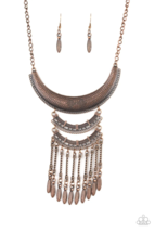 Paparazzi Eastern Empress Copper Necklace - New - $4.50