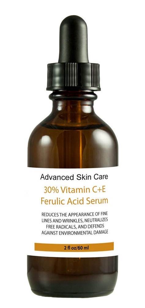 30% vitamin c+e ferulic acid serum,skin brighten age & sun damage wrinkle 2oz