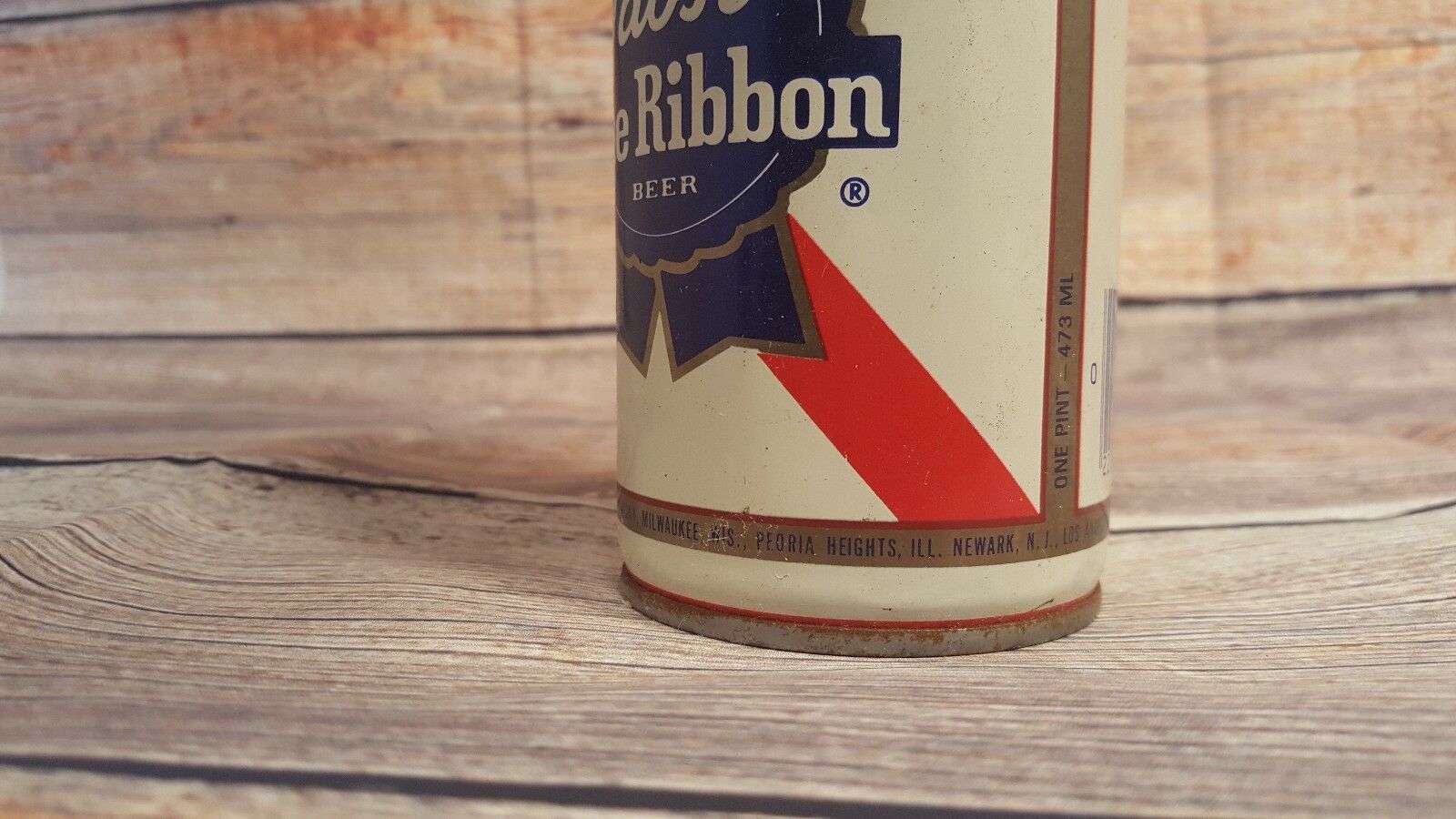 Vintage 16 Oz. Pabst Blue Ribbon Beer Straight Steel Tapa Can Other
