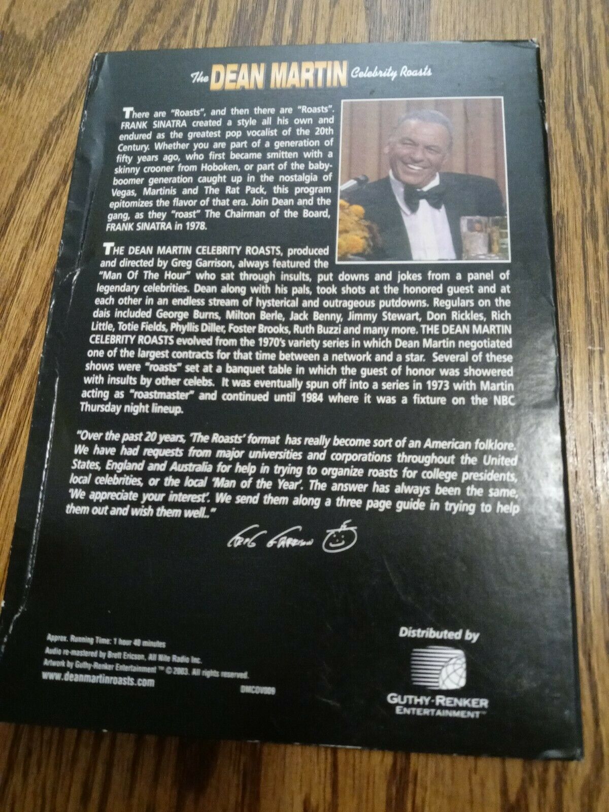 The Dean Martin Celebrity Roasts Frank Sinatra (DVD, 2003) special