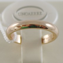 SOLID 18K YELLOW GOLD WEDDING BAND UNOAERRE RING 5 GRAMS MARRIAGE MADE IN ITALY image 1