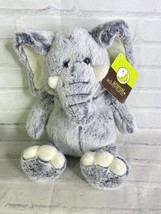 NEW Animal Adventure Gray White Elephant Tusks Soft Stuffed Plush Toy 2018 - $39.59