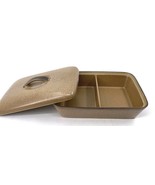 Denby ROMANY BROWN Rectangle Covered Divided Vegetable Bowl Dish Lid Exc... - $227.69