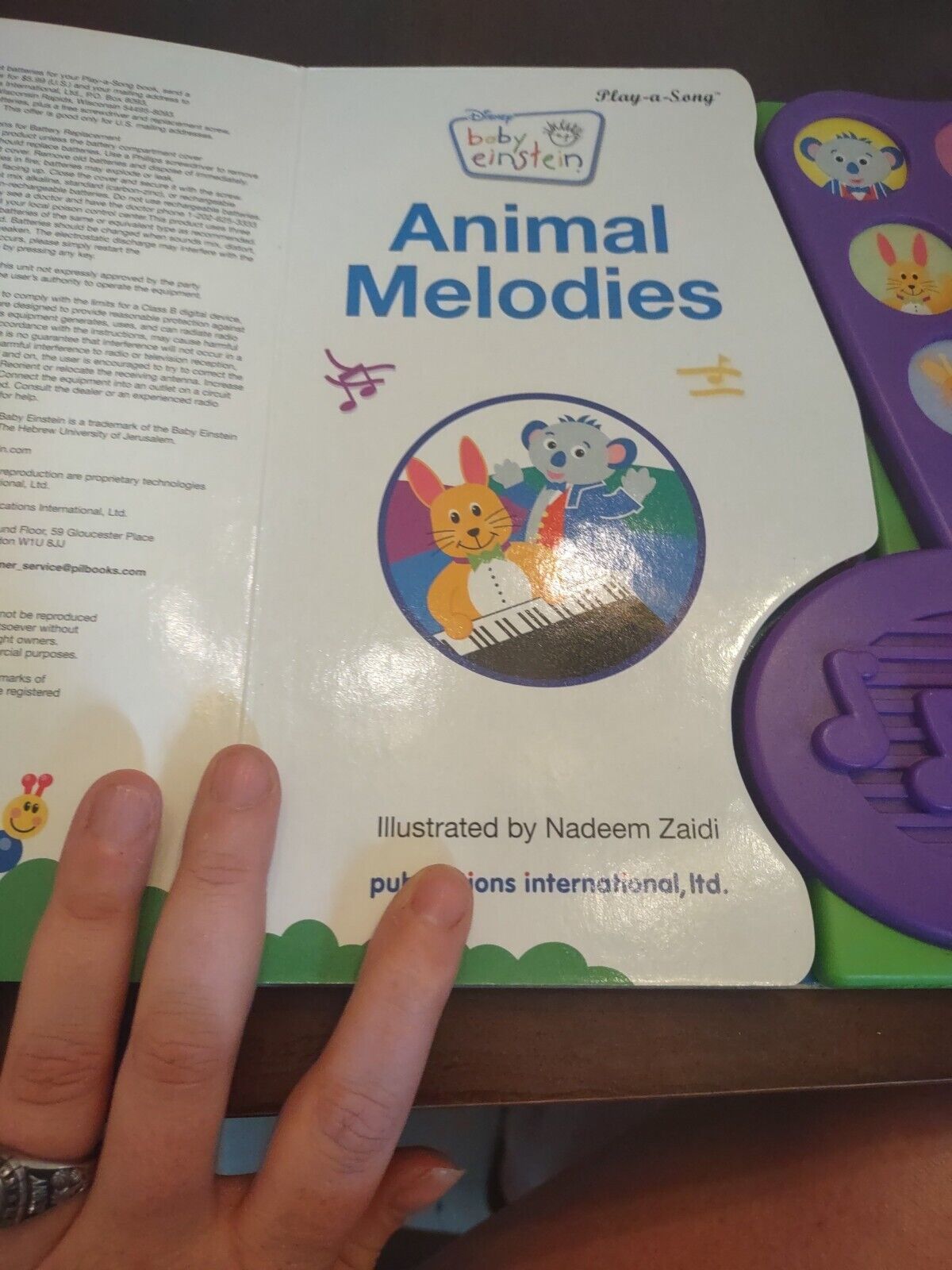 Baby Einstein Animal Melodies Board book By Publications