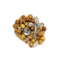 Handmade Olive Wood Rosary Beads Prayer Knot w/Holy Soil from Jerusalem ... - $9.90