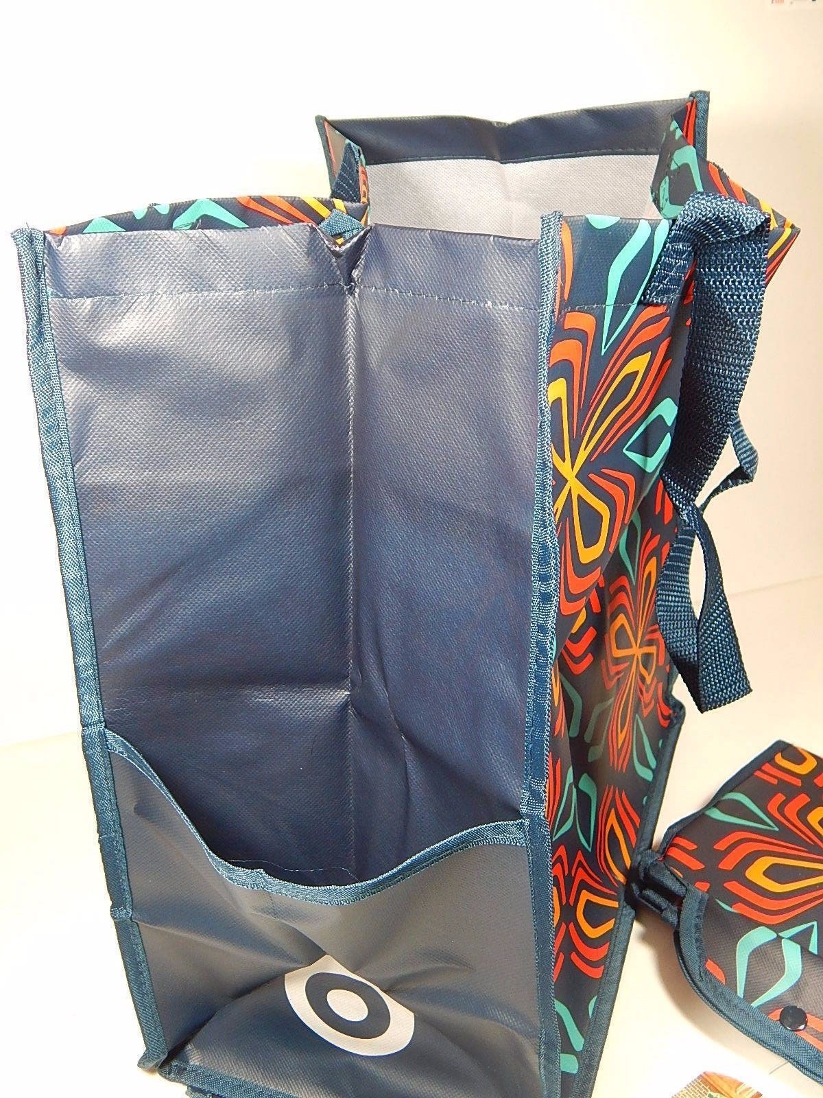 Target Classic Tote Folding Reusable Bags Grocery Bag Tote Navy Lot of