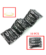 Ultra Thin Lubricated 10 Contraception Device Large Oil Products Natural... - $3.99