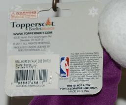 Boelter LLC Topperscot NBA Lakers Purple White Snowflake Santa Hat image 5