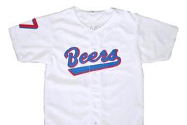 Doug Remer #17 Baseketball Beers New Baseball Button Down Jersey White Any Size image 4