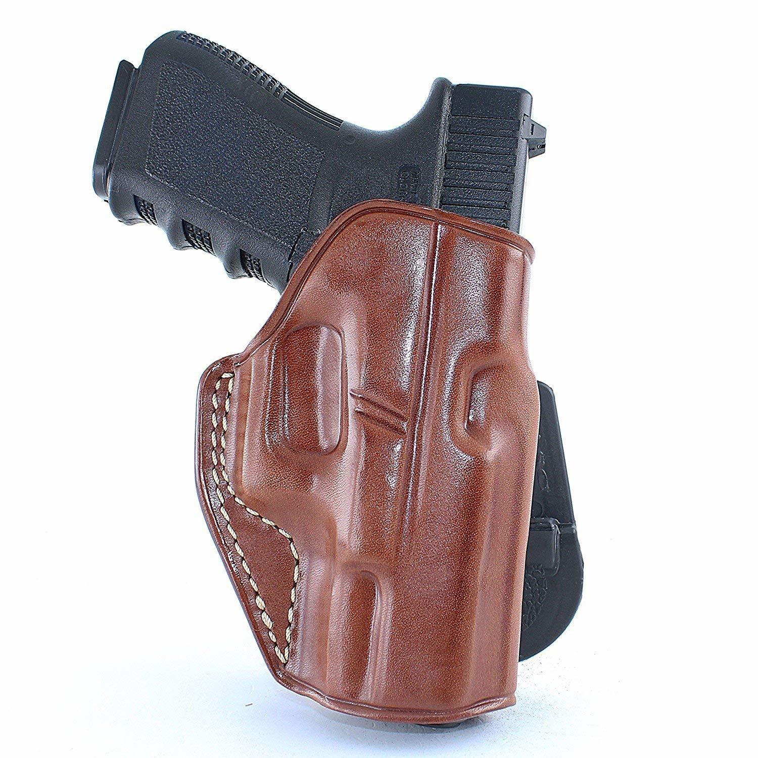 Leather Paddle Holster Fits Diamondback FS9 9mm 4.75" Barrel 1376