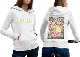 Queen band freddie mercury hoodie classic women white thumb200