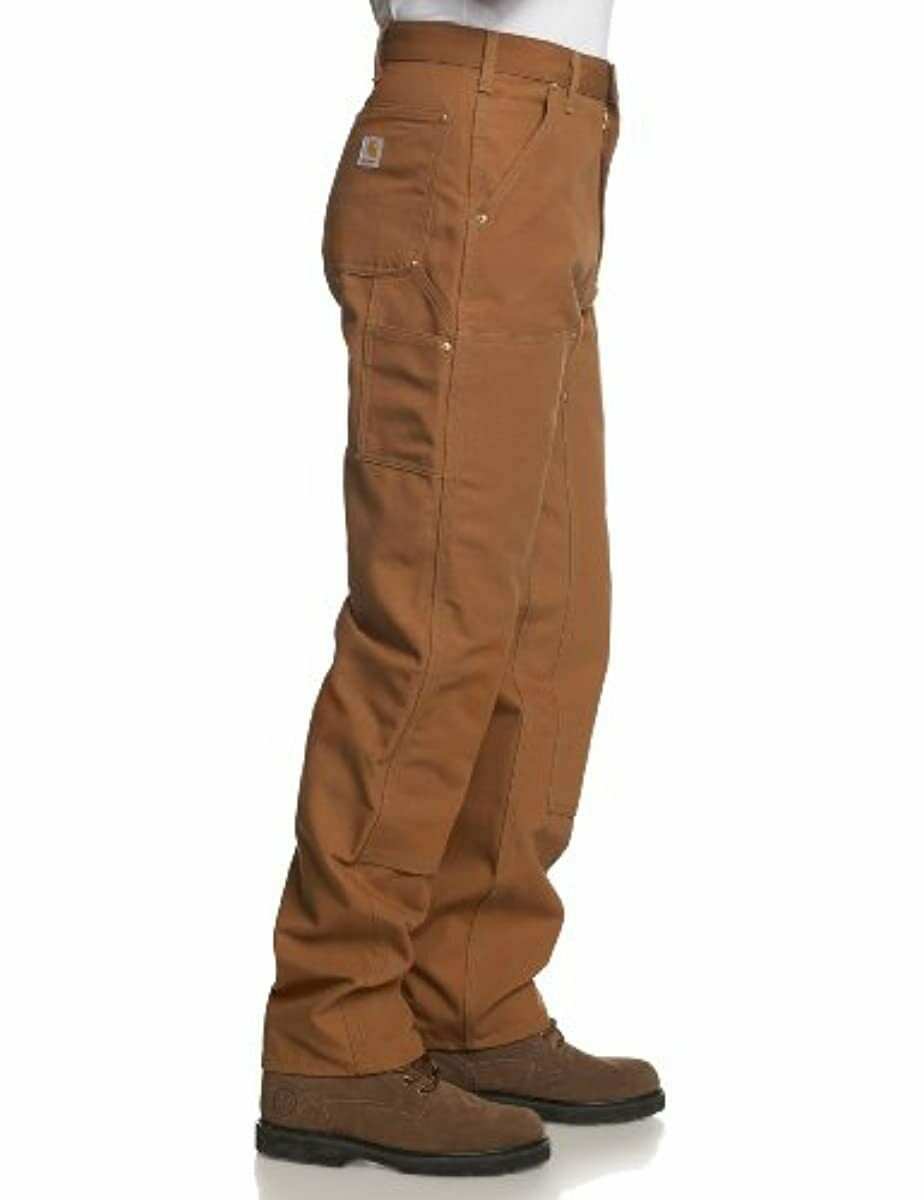 Carhartt Men's Firm Duck Double-Front Work Dungaree Pant B01 - Pants