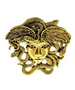 Medusa Gold-toned  Metal  Brooch  / Pin / Pendant - $19.17