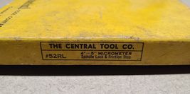 CENTRAL TOOL CO #52RL 4"-5"  Micrometer Spindle Lock and Friction Stop image 7