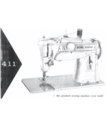 Singer 411 Manual for Sewing Machine Owner Instruction - $14.99