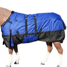 Hilason 600D Winter Waterproof Poly Pony Horse Blanket Belly Wrap Royal Blue - $62.95