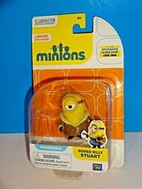 Minions Movie Posable 2&quot; Figure Bored Silly Stuart Minion Thinkway Toys - $5.00
