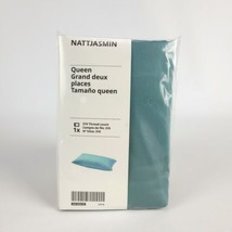 Ikea NATTJASMIN Pillowcase Gray-Turquoise Queen 904.866.34 New - $17.09