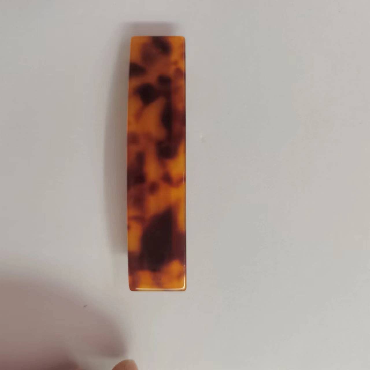 CARAVAN® Hand Made Barrette Tortoise Shell Color 3.5 Of Celluloid Acetate Mater