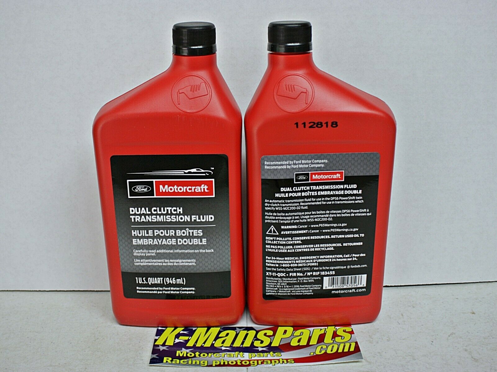 Motorcraft XT11QDC dual clutch transmission fluid XT11QDC Automatic
