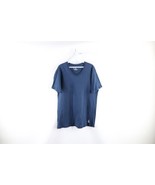 Psycho Bunny Mens Size Medium Blank Short Sleeve V-Neck T-Shirt Blue Cotton - $34.60
