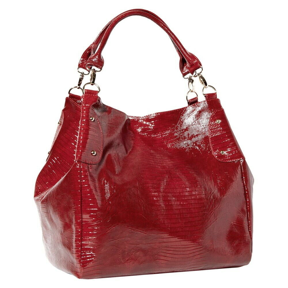 red bucket purse