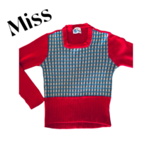 Miss Vintage 70’s Girl’s Square Neck L/S Sweater - $39.60