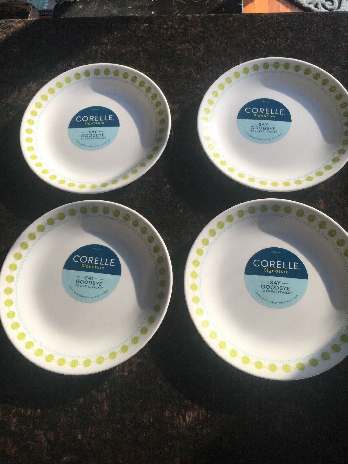 Set of 4 Corelle Vitrelle South Beach Salad Plate 8 1/2” NWT Plates
