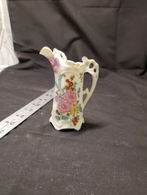 Vintage Royal Crown Hand Painted Floral Creamer Pitcher 5&quot; - $10.36
