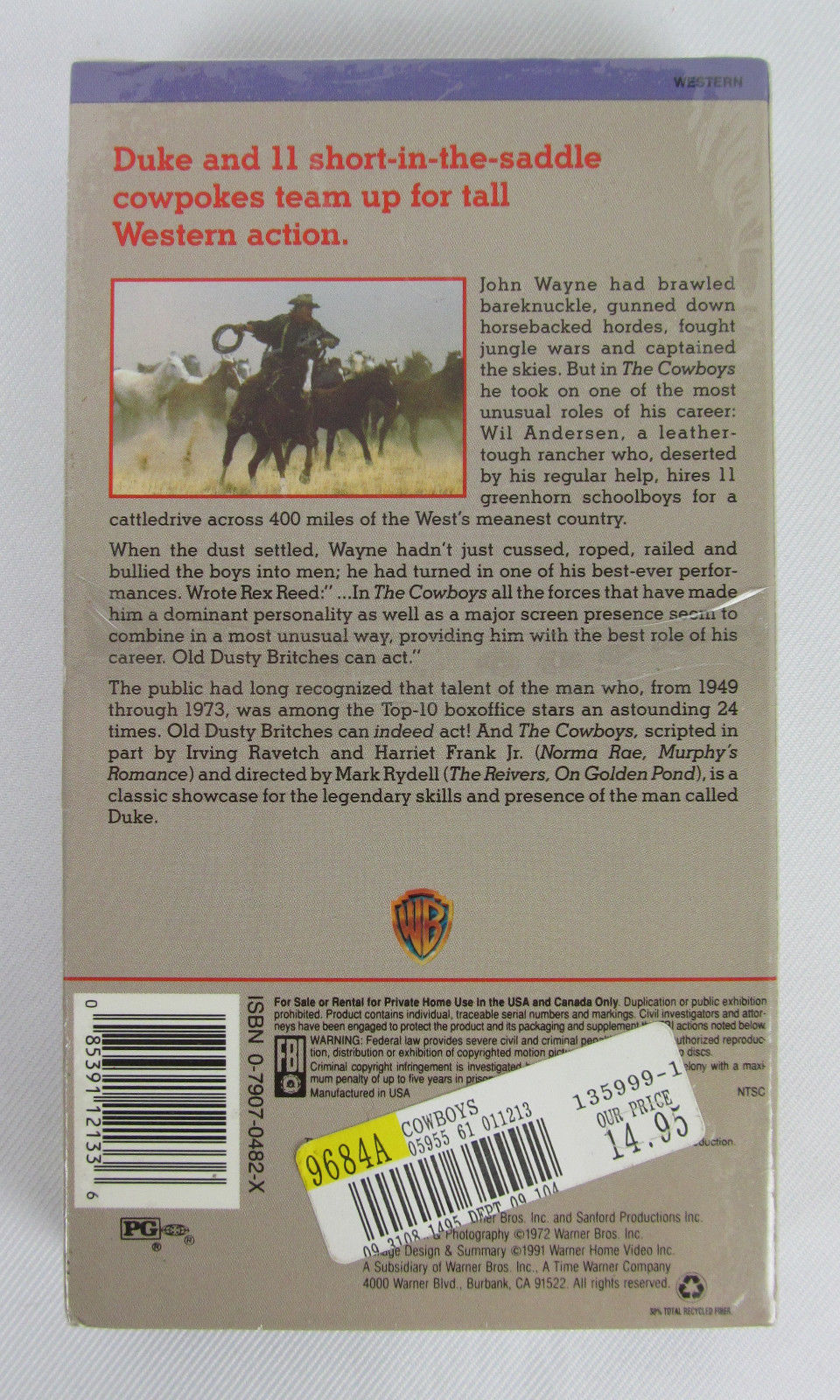 NEW The Cowboys (VHS, 1972) Factory Sealed and 28 similar items