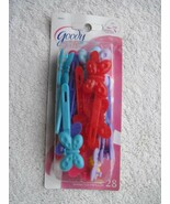 28 Goody Girls Plastic Butterfly Hair Barrettes Secure Pastel Vibrant Co... - $12.00