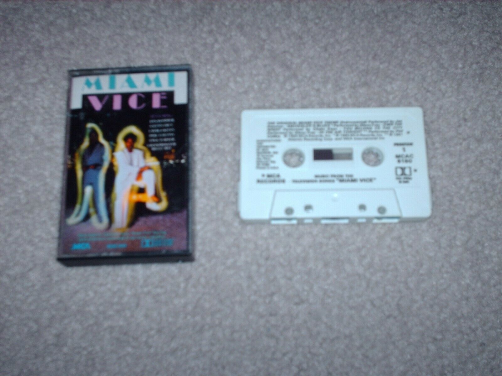 Vintage Miami Vice Original Soundtrack Cassette Tape 1985 Release MCA