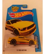 Hot Wheels 2014 #094 Yellow 07 Ford Mustang PR5 HW City - Mustang 50th MOC - $7.99