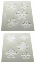 Snowflake Stencils -Mylar 2 Pieces of 14 Mil 8" X 10" - Painting /Crafts/ Templa - $27.54