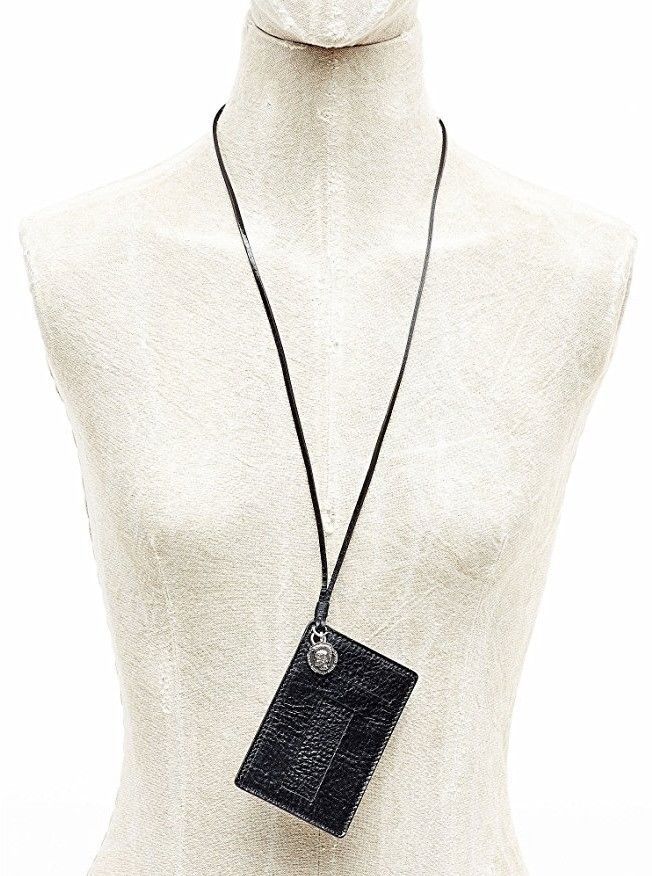 diesel leather necklace