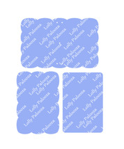 Scalloped Traveler's Notebook Micro, 2 Insert Covers, DIGITAL File. Instant Down