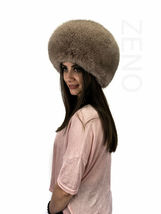 Fox Fur Hat Beanie Fur Hat Full Fur Hat Saga Furs Round Fur Hat Light Brown Fur image 5