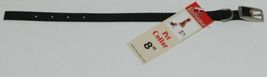 Valhoma 380 8 BK Dog Collar Black Single Layer Nylon 8 inches Package 1 image 2