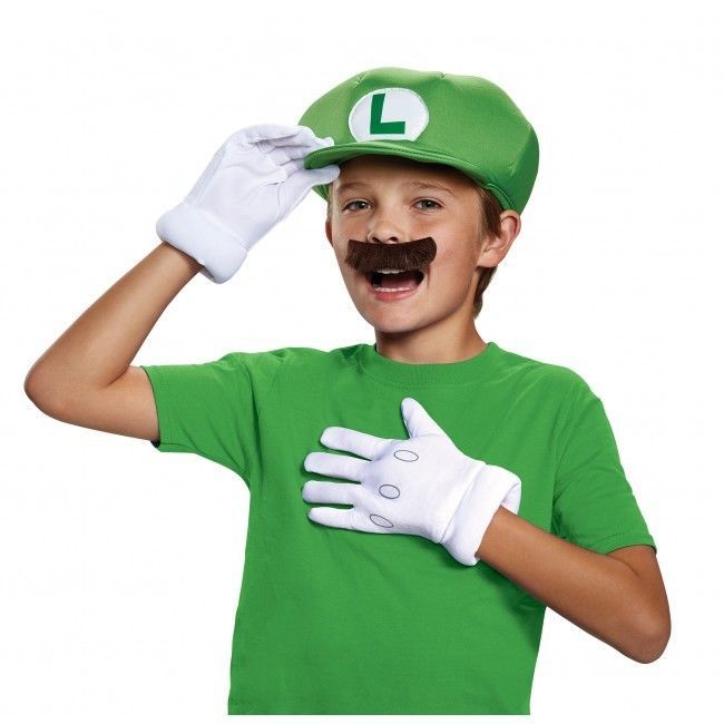 Disguise Super Mario Bros Luigi Child Boys Halloween Costume Accessory ...