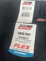 Dickies Industrial Flat Front Relaxed Fit Mens Pants Size 44 X 30 Black Work NEW - $17.89