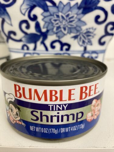 Bumble Bee Tiny Shrimp Wild Caught Seafood 6 Oz Can Tinned Jarred And Packaged Seafood 3564