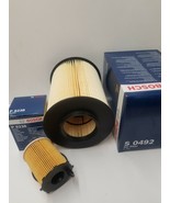 Ford Focus MK2 MK3 1.5 1.6 TDCi Bosch Oil Air Filter Service Kit 2007-20 - $53.17