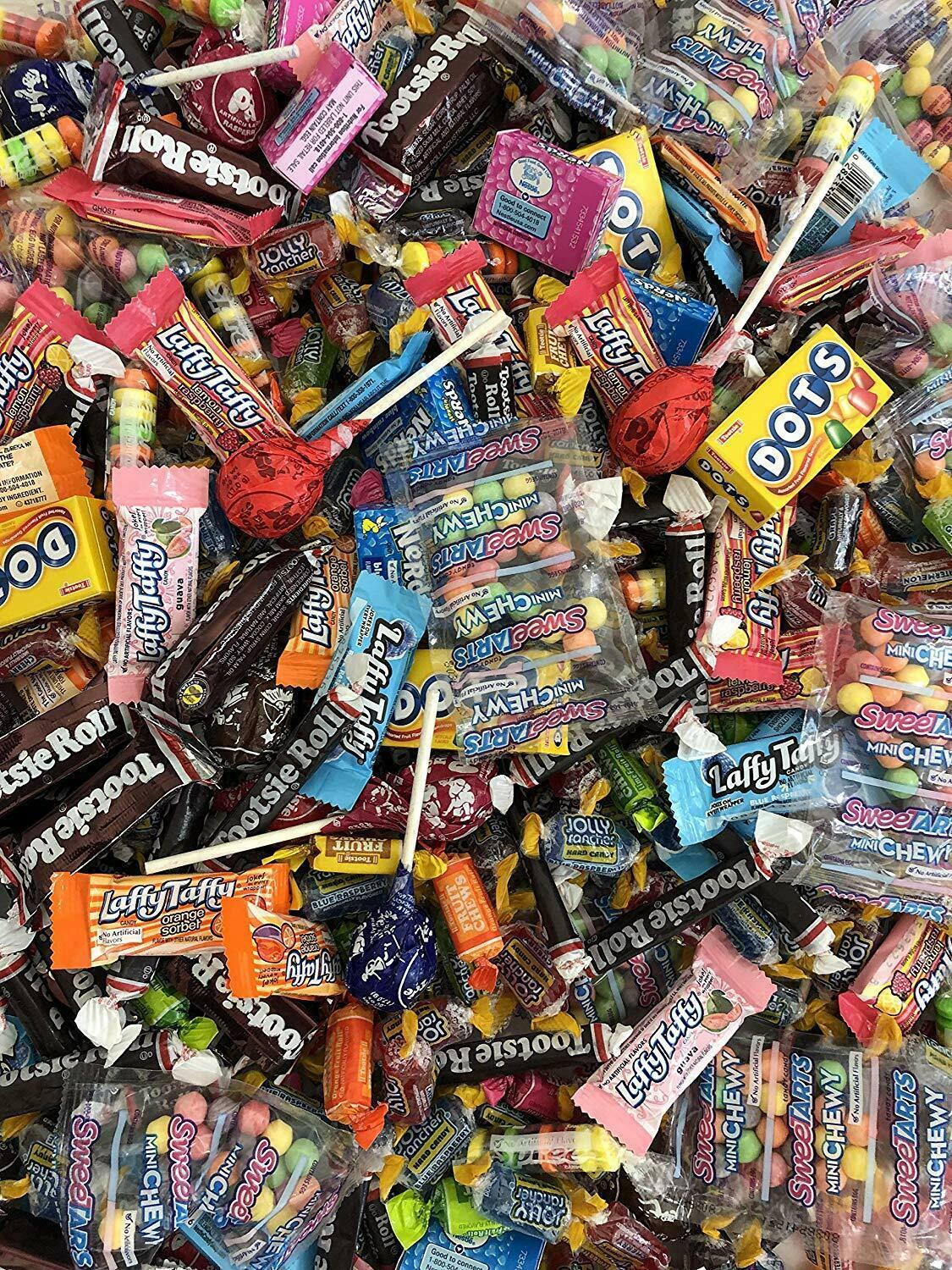 Nice! 12 Lbs Pounds Assorted Variety Candy Nerd Tootsie Rolls Jolly ...