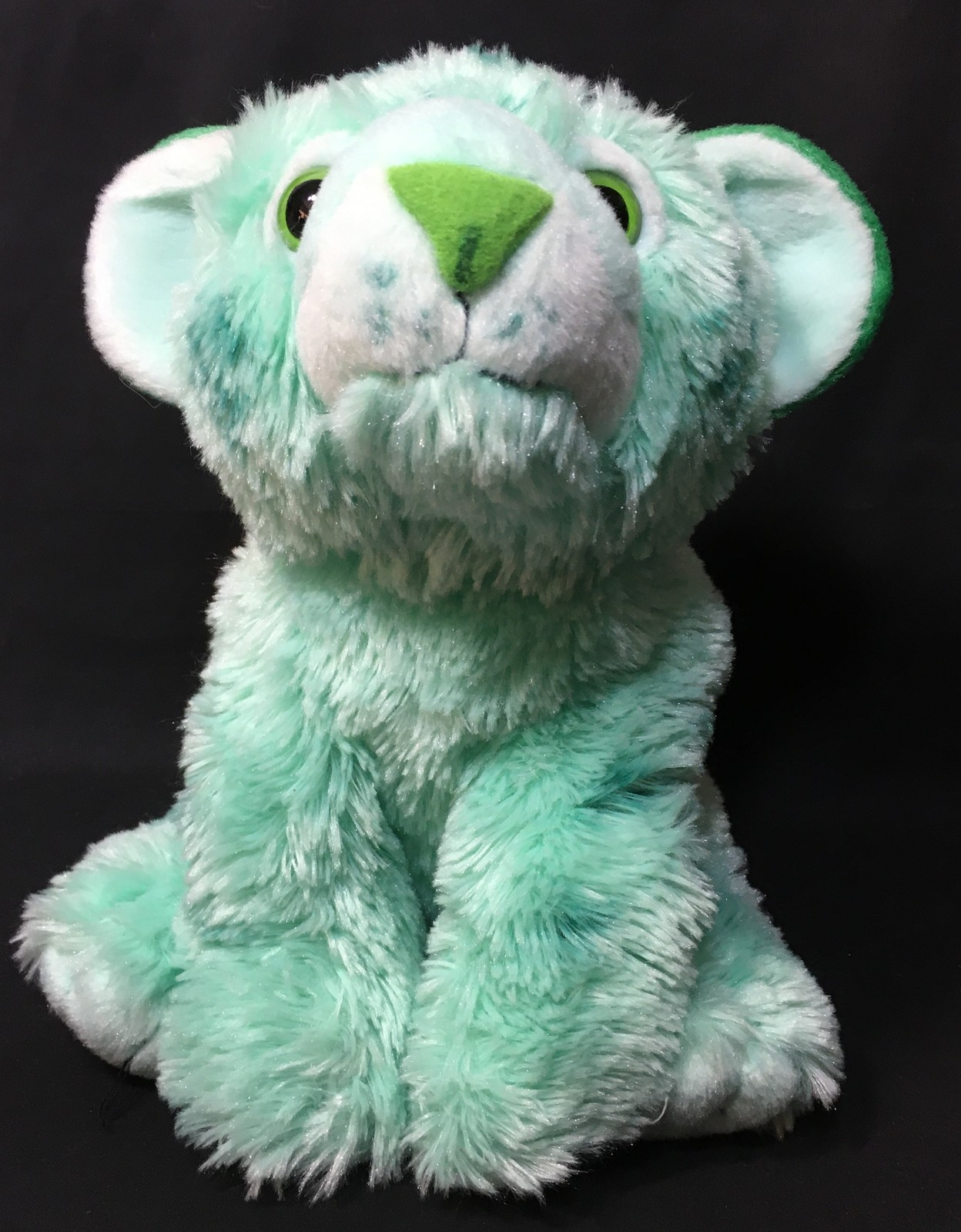 green tiger stuffed animal