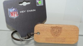 PSG NFL Licensed Wooden Keychain Engraved Las Vegas Raiders image 1