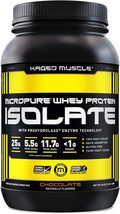 KAGED MUSCLE  Micropure Whey Protein ISOLATE (Chocolate) 3lbs. 42 servin... - $54.99