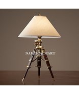 NauticalMart Royal Marine Tripod Table Antique Brass Lamp - Home Decor - $299.00