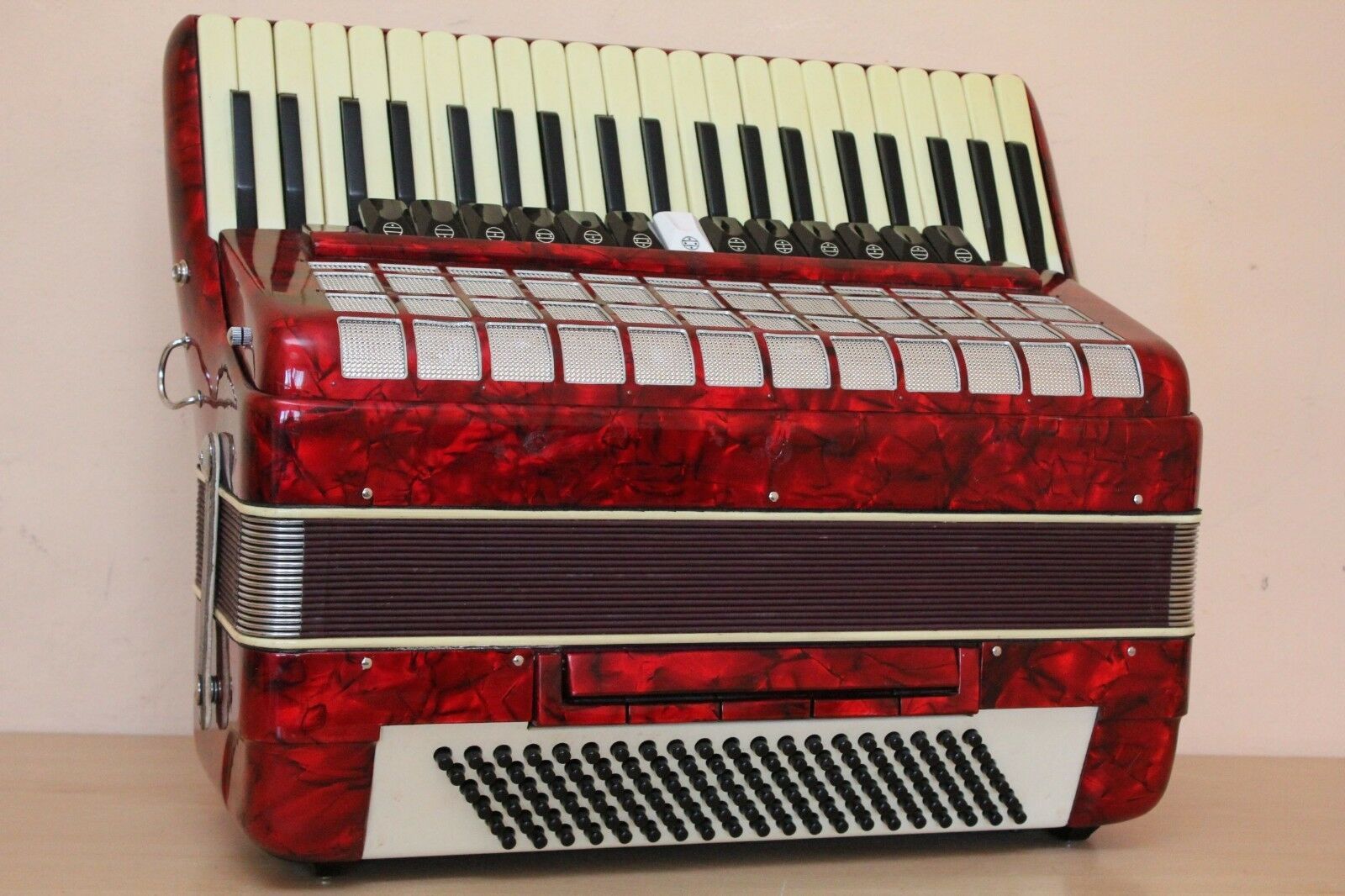 Parrot Vintage LMMH Accordion 120 bass Akkordeon Fisarmonica + Case