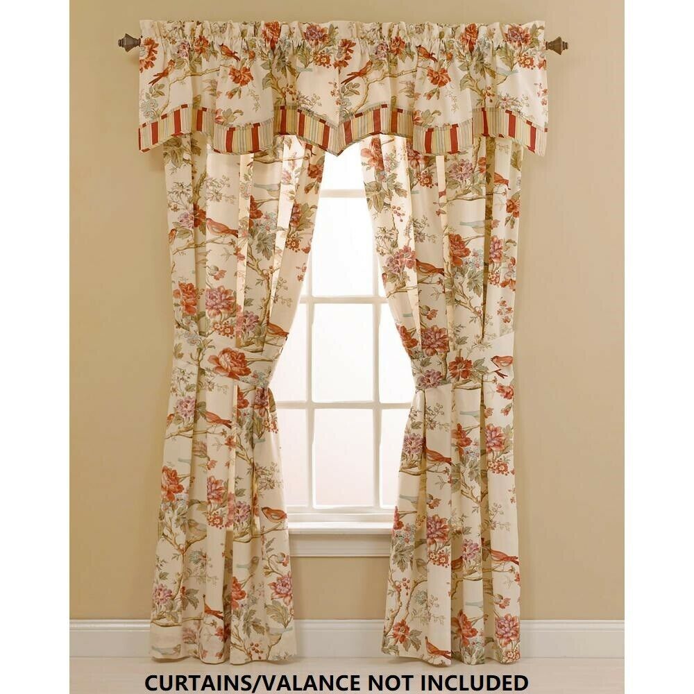 4P WAVERLY Charleston Chirp Reversible F/Queen Quilt Set Cotton Floral