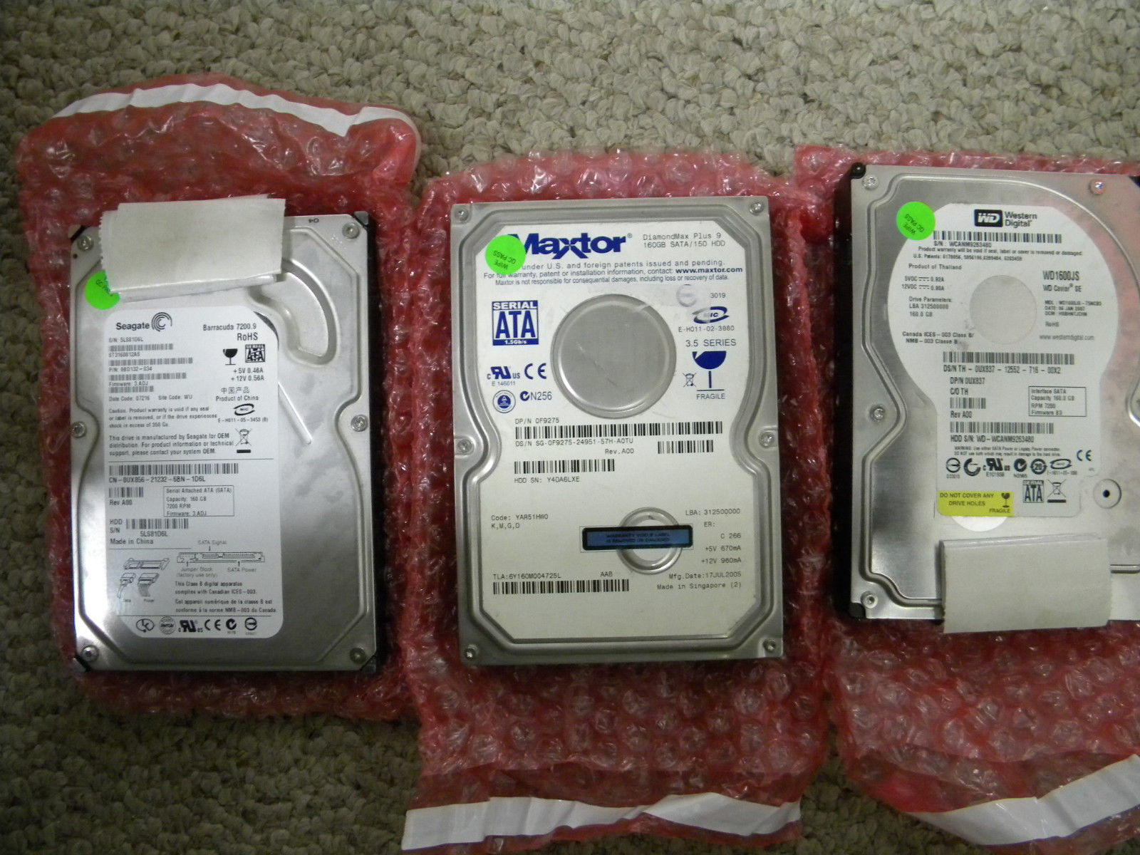 250GB IDE DESKTOP 3.5 HARD DRIVE MIXED BRAND AND MODEL